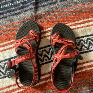 Double strapped Chacos